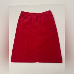Boden Vibrant Red  Skirt Size 4L